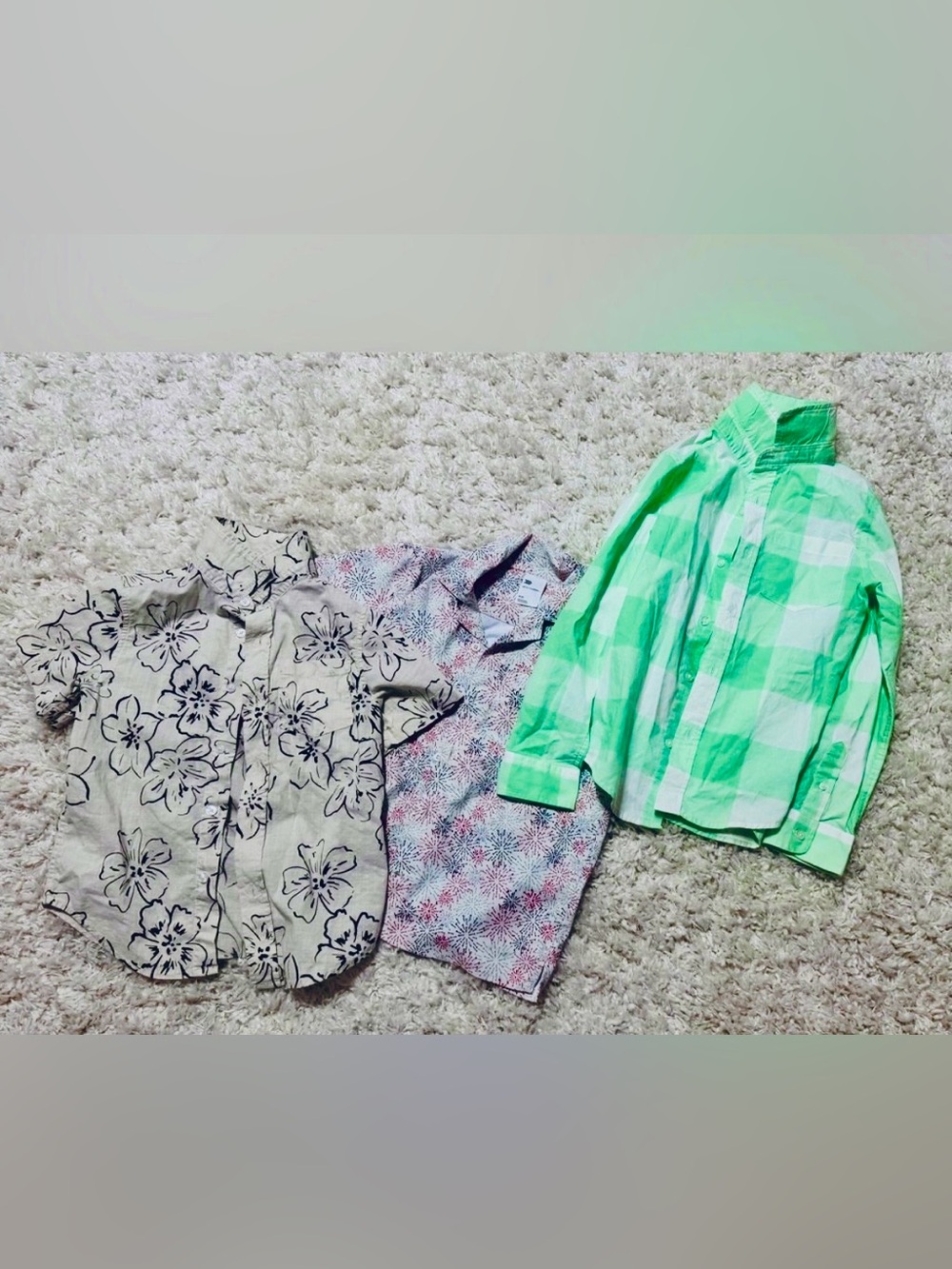 Boys Button-Up Shirts Bundle of 3